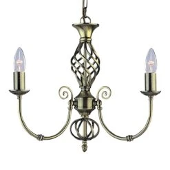 Kronleuchter Zanzibar 3-flammig In Altmessing