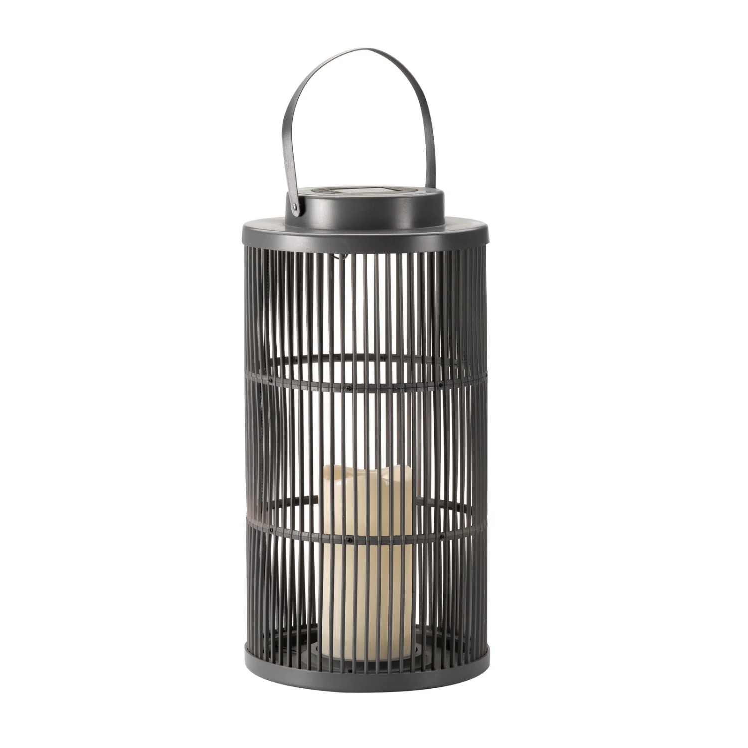 LED-Solarlaterne Urbane, Grau, Höhe 36 Cm 4 LED-Solarlaterne Urbane, Grau, Höhe 36 Cm – Bild 2