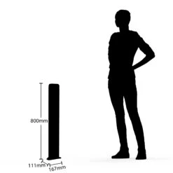 Lucande Secunda LED-Pollerleuchte, Höhe 80 Cm -Heimbeleuchtung 9617084 4