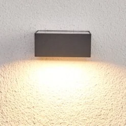 Lucande Sensor-LED-Außenwandleuchte Mahra , Solarbetrieben -Heimbeleuchtung 9619074 3