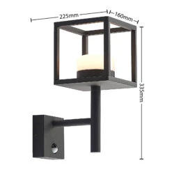 Lucande Timio Außenwandlampe, Uplight, Sensor -Heimbeleuchtung 9619307 3
