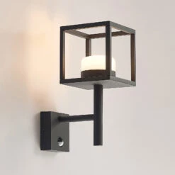 Lucande Timio Außenwandlampe, Uplight, Sensor -Heimbeleuchtung 9619307 4