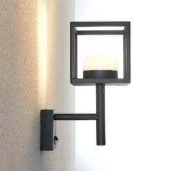 Lucande Timio Außenwandlampe, Uplight, Sensor -Heimbeleuchtung 9619307 5