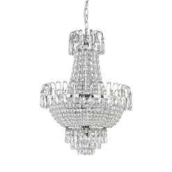 Chromglänzende Kristall-Pendelleuchte Casparia 11 Chromglänzende Kristall-Pendelleuchte Casparia -Heimbeleuchtung 9620364 2