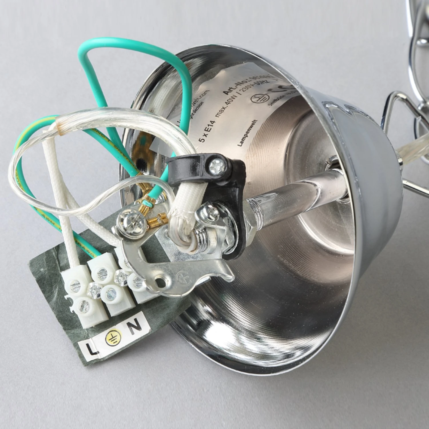 Chromglänzende Kristall-Pendelleuchte Casparia 9 Chromglänzende Kristall-Pendelleuchte Casparia – Bild 7