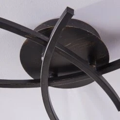 Dreiflammige Deckenlampe Della, Schwarz-gold 16 Dreiflammige Deckenlampe Della, Schwarz-gold -Heimbeleuchtung 9620970 6