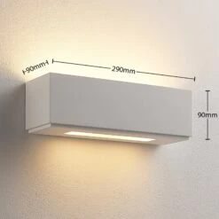 Schlichte Gipswandlampe Benno, G9 -Heimbeleuchtung 9621350 4