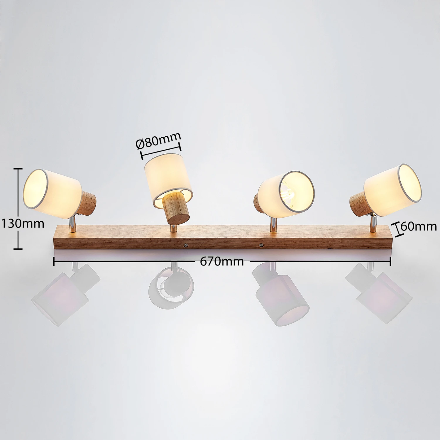 Lindby Wanessa Deckenstrahler, Vierflammig 6 Lindby Wanessa Deckenstrahler, Vierflammig – Bild 4