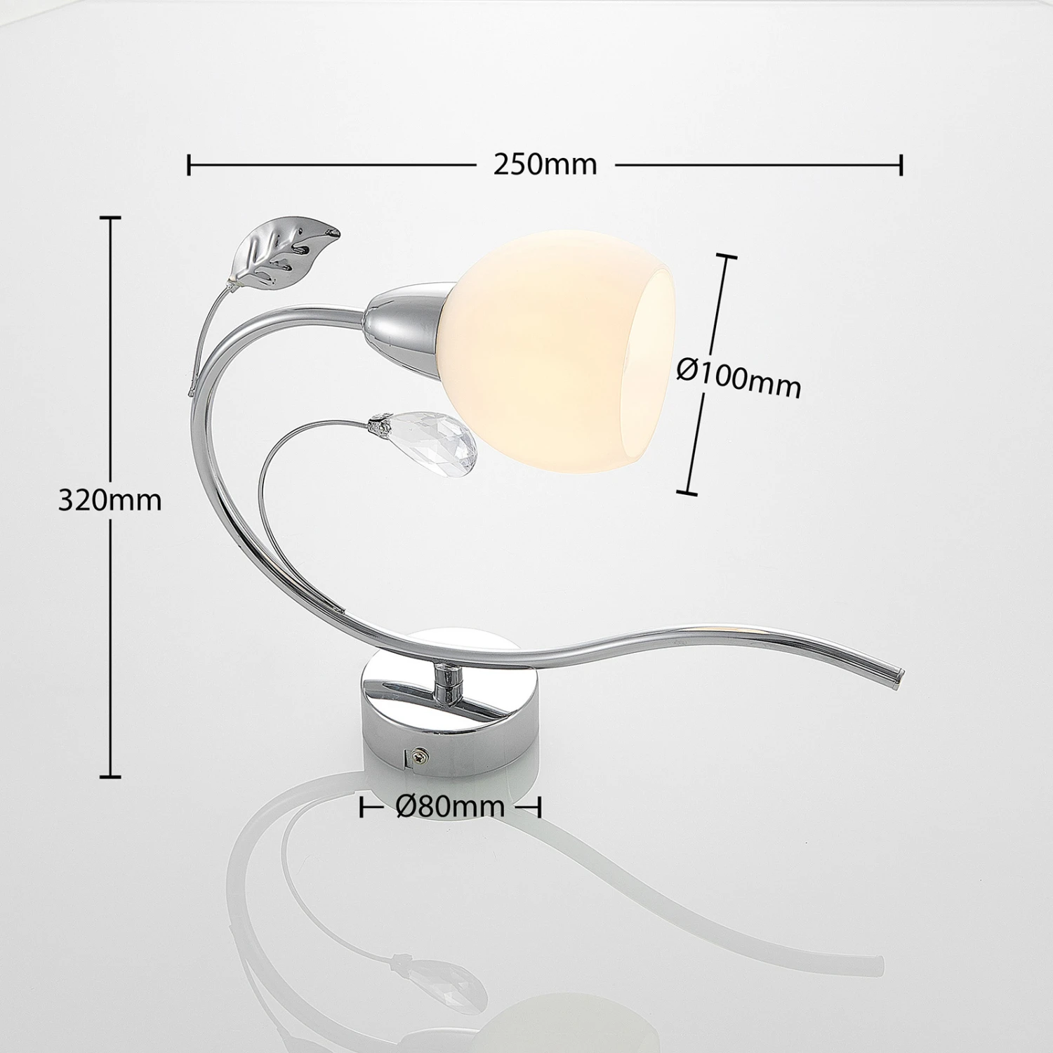 Lindby Taraneh Wandleuchte, Nach Unten Strahlend 6 Lindby Taraneh Wandleuchte, Nach Unten Strahlend – Bild 4