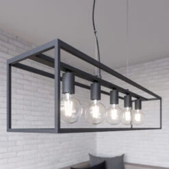 Lindby Disha Hängeleuchte, Fünfflammig -Heimbeleuchtung 9626202 8