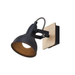 Lindby Aylis Spot, Schwarz, Holz, Einflammig 13 Lindby Aylis Spot, Schwarz, Holz, Einflammig -Heimbeleuchtung 9626216 2