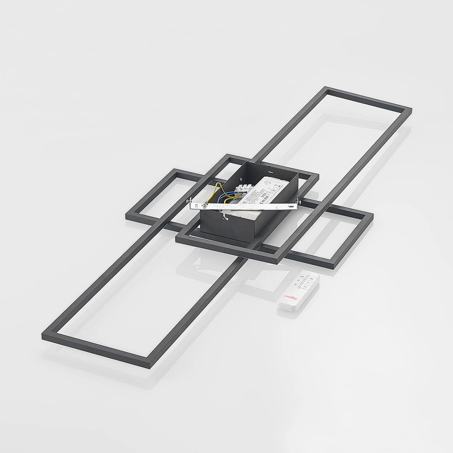 Lindby Caitlin LED-Deckenleuchte, Anthrazit 10 Lindby Caitlin LED-Deckenleuchte, Anthrazit – Bild 8