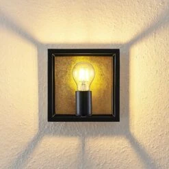 Lindby Miravi Wandleuchte, Goldfolienfinish -Heimbeleuchtung 9627709 6