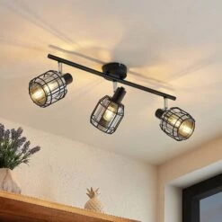 Lindby Sifala Deckenstrahler, Rauchglas, 3-flammig