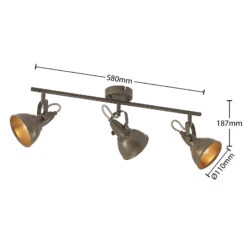 Lindby Julin Strahler, Dreiflammig, Dunkelgrau 15 Lindby Julin Strahler, Dreiflammig, Dunkelgrau -Heimbeleuchtung 9628087 4