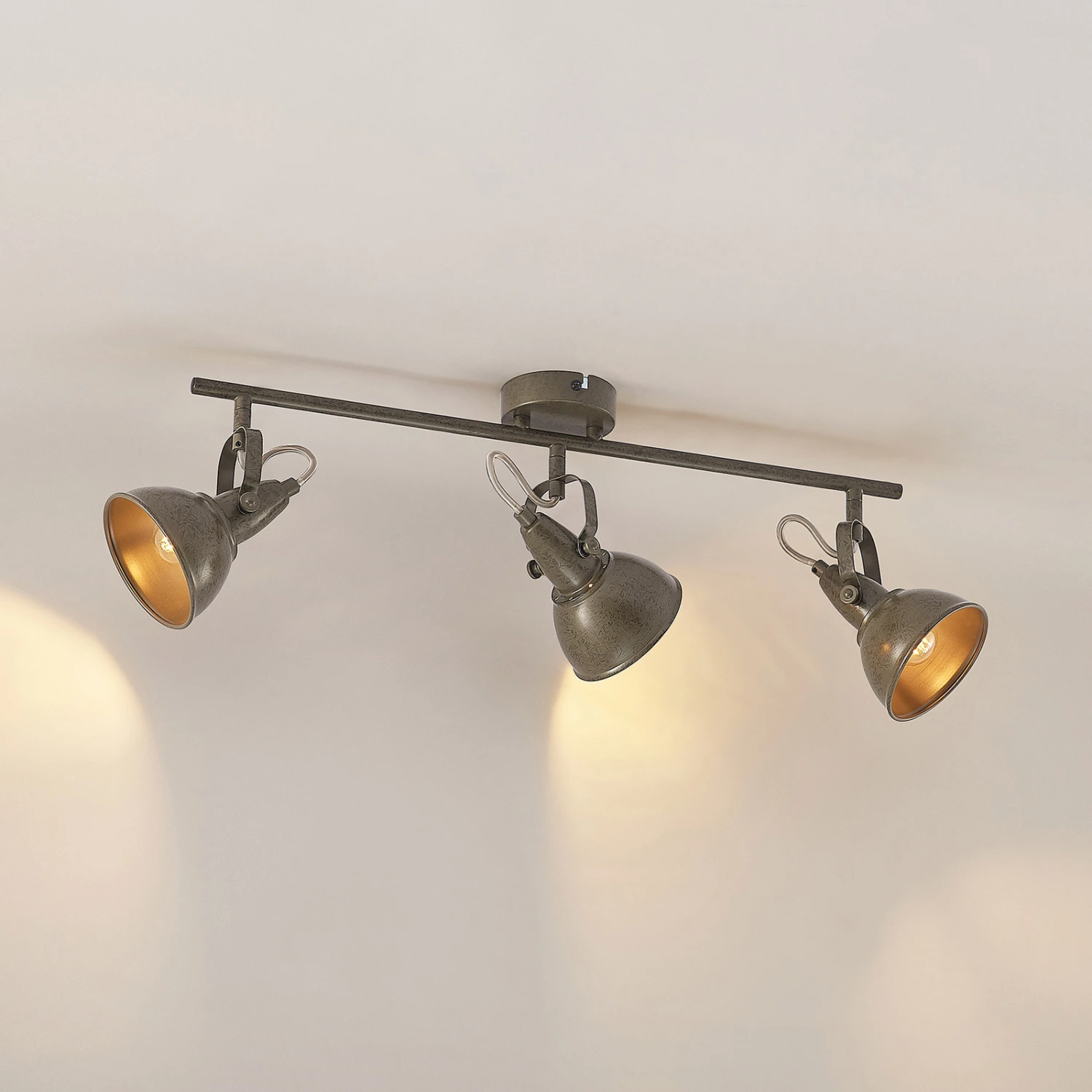 Lindby Julin Strahler, Dreiflammig, Dunkelgrau 8 Lindby Julin Strahler, Dreiflammig, Dunkelgrau – Bild 6