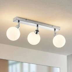 Lindby Zaniba Deckenleuchte, Chrom, Lang