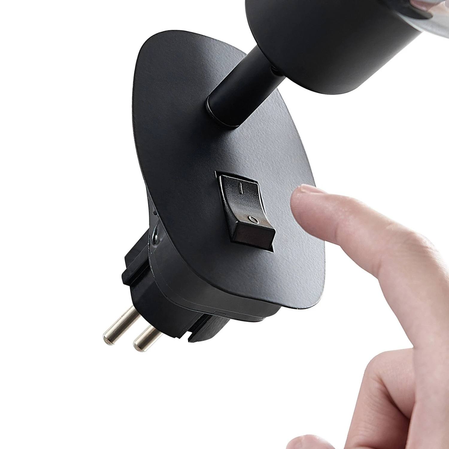 Lindby Lioma Steckdosenleuchte, Neigbar, Schwarz 9 Lindby Lioma Steckdosenleuchte, Neigbar, Schwarz – Bild 7