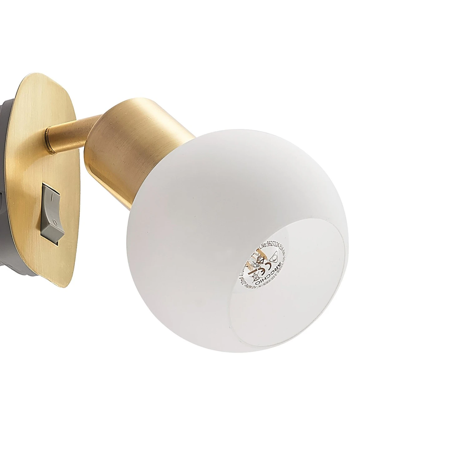 Lindby Lioma Steckdosenleuchte, Neigbar, Messing 7 Lindby Lioma Steckdosenleuchte, Neigbar, Messing – Bild 5