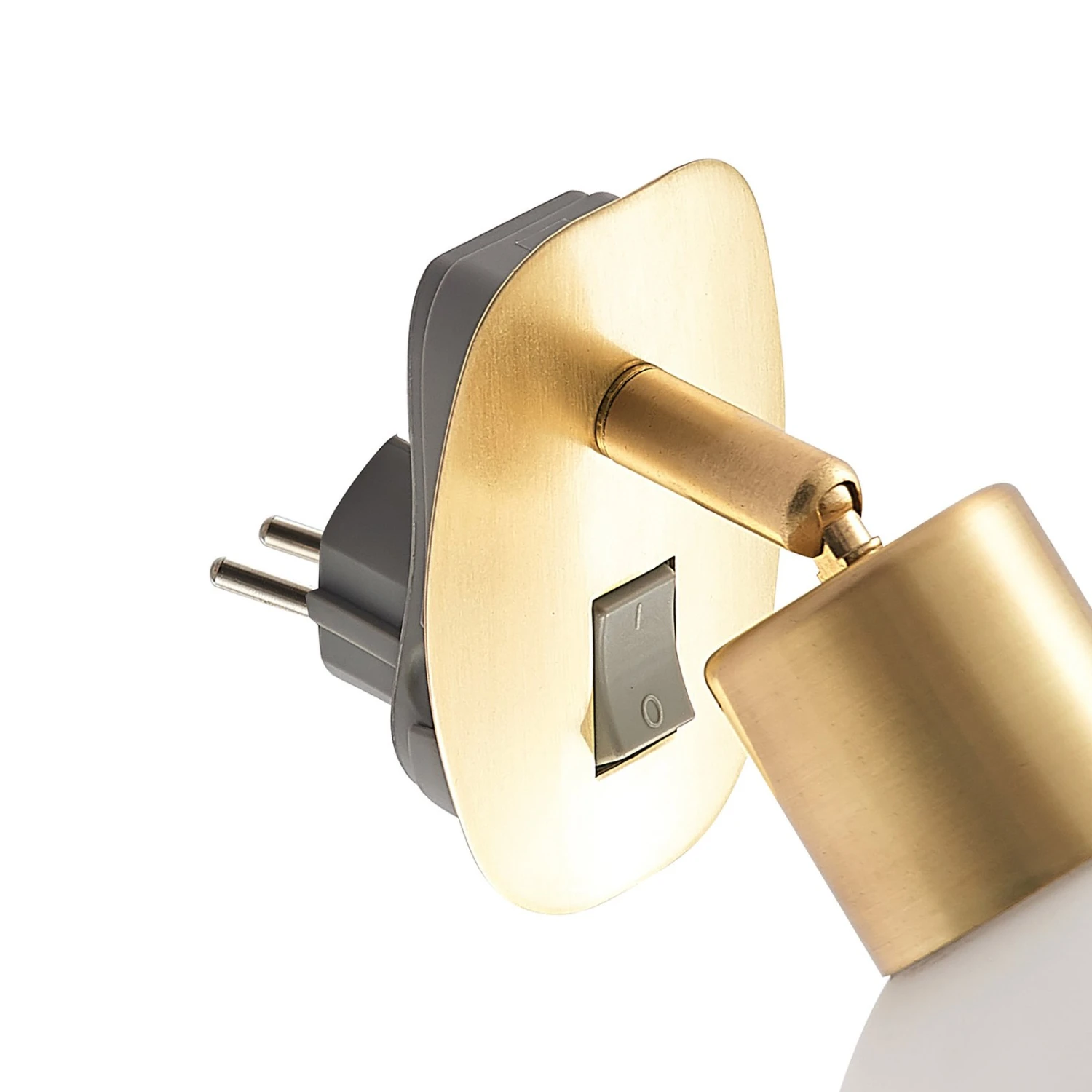 Lindby Lioma Steckdosenleuchte, Neigbar, Messing 9 Lindby Lioma Steckdosenleuchte, Neigbar, Messing – Bild 7