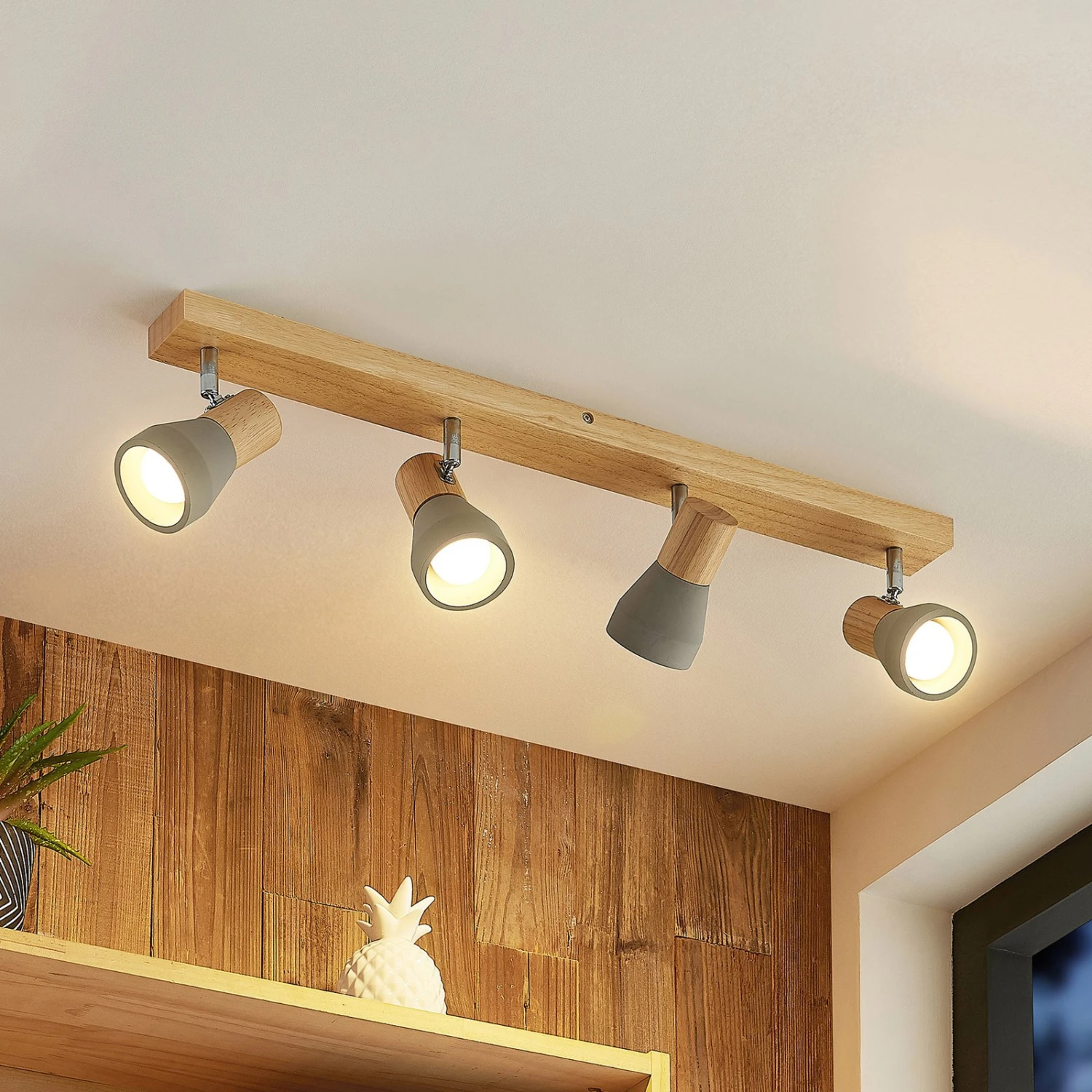 ELC Eletta Deckenstrahler, Beton, Vierflammig 3 ELC Eletta Deckenstrahler, Beton, Vierflammig