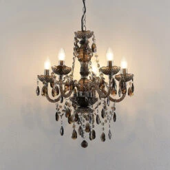 Lindby Spirou Kronleuchter Aus Acryl, Rauchgrau 15 Lindby Spirou Kronleuchter Aus Acryl, Rauchgrau -Heimbeleuchtung 9628507 4