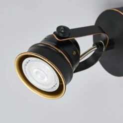 Schwarz-goldener GU10-Spot Leonor 12 Schwarz-goldener GU10-Spot Leonor -Heimbeleuchtung 9639066 4