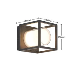 Lindby Heiderose LED-Außenwandleuchte -Heimbeleuchtung 9647121 6