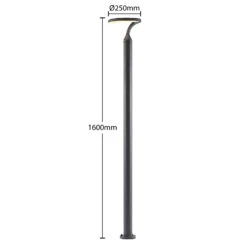 Lindby Keily LED-Mastleuchte, Halbkreis 14 Lindby Keily LED-Mastleuchte, Halbkreis -Heimbeleuchtung 9932052 3