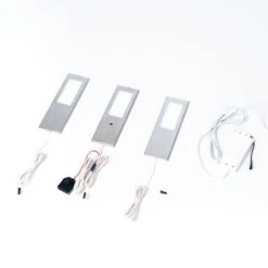 Prios Rikela LED-Unterbauleuchte Edelstahl 3 Stück -Heimbeleuchtung 9934122 7