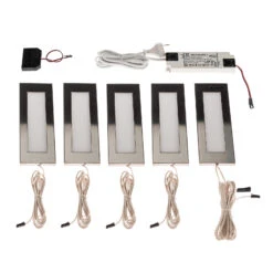 Prios Juska LED-Unterbauleuchte Edelstahl 5 Stück 12 Prios Juska LED-Unterbauleuchte Edelstahl 5 Stück -Heimbeleuchtung 9934125 2