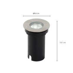 Prios Riya Bodeneinbauleuchte, Rund, Edelstahl -Heimbeleuchtung 9934184 3