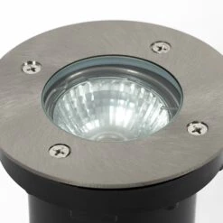 Prios Riya Bodeneinbauleuchte, Rund, Edelstahl -Heimbeleuchtung 9934184 5