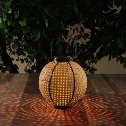 Lindby Lemark LED-Solarlaterne, Kugel, Tragbar -Heimbeleuchtung 9945519 3