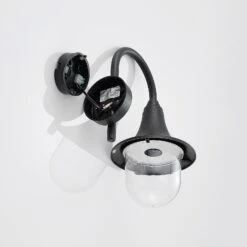 Außenwandlampe Nalevi, Gebogen, Schwarz 18 Außenwandlampe Nalevi, Gebogen, Schwarz -Heimbeleuchtung 9949040 7