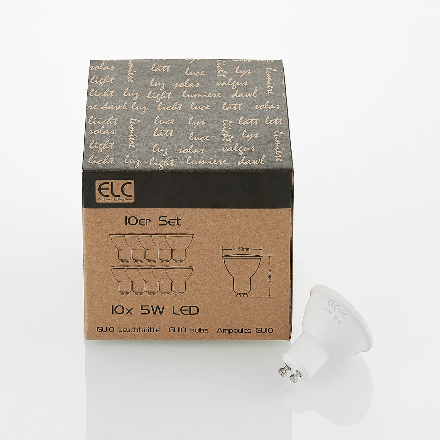 ELC LED-Lampe GU10 5W 10er 2.700K 120° 3-Step-dim 10 ELC LED-Lampe GU10 5W 10er 2.700K 120° 3-Step-dim – Bild 8