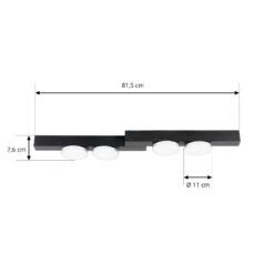 Lucande Kellino Deckenleuchte, 4-flammig, Schwarz -Heimbeleuchtung 9951111 4