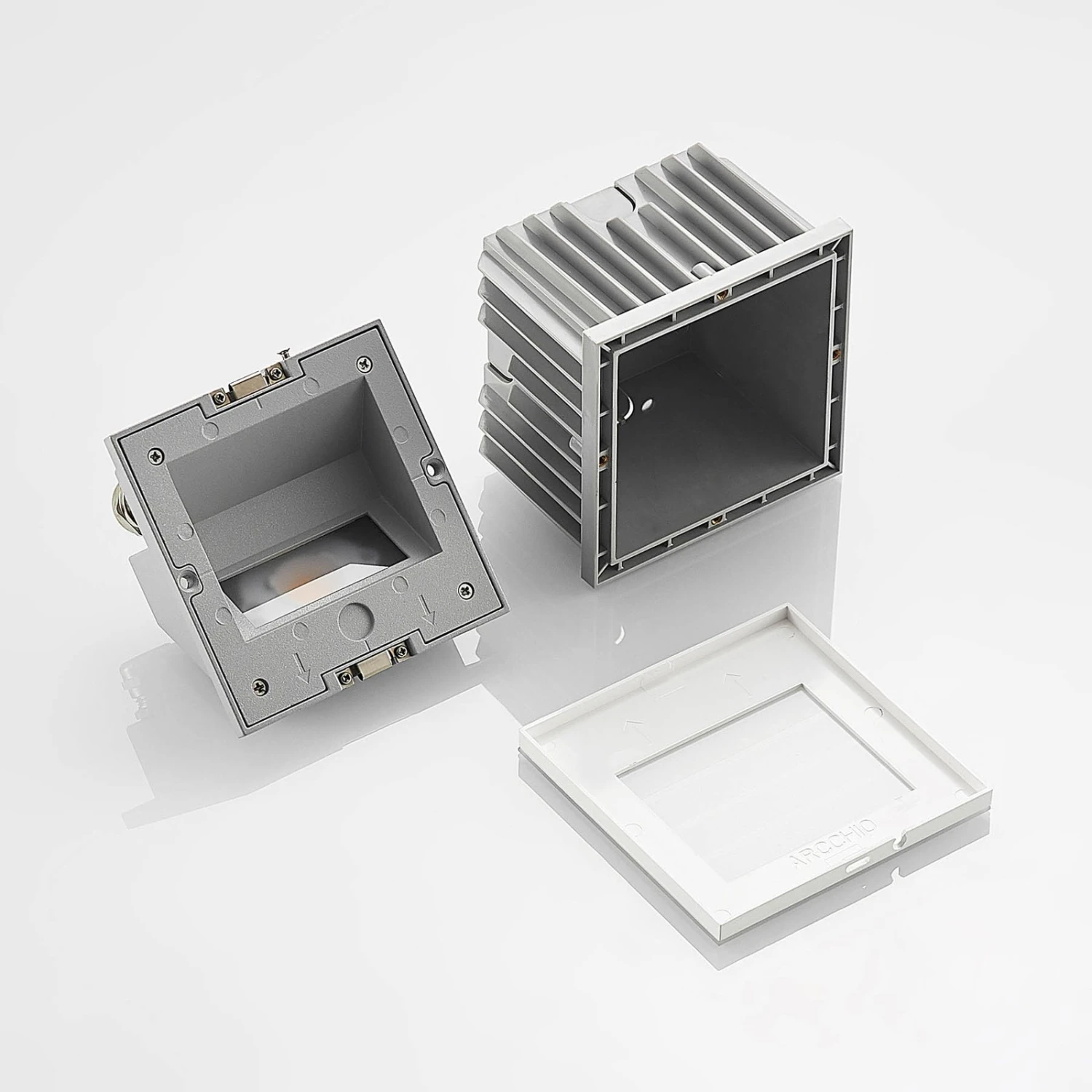 Arcchio Yariki LED-Wandeinbaulampe, Raster, Weiß 7 Arcchio Yariki LED-Wandeinbaulampe, Raster, Weiß – Bild 5