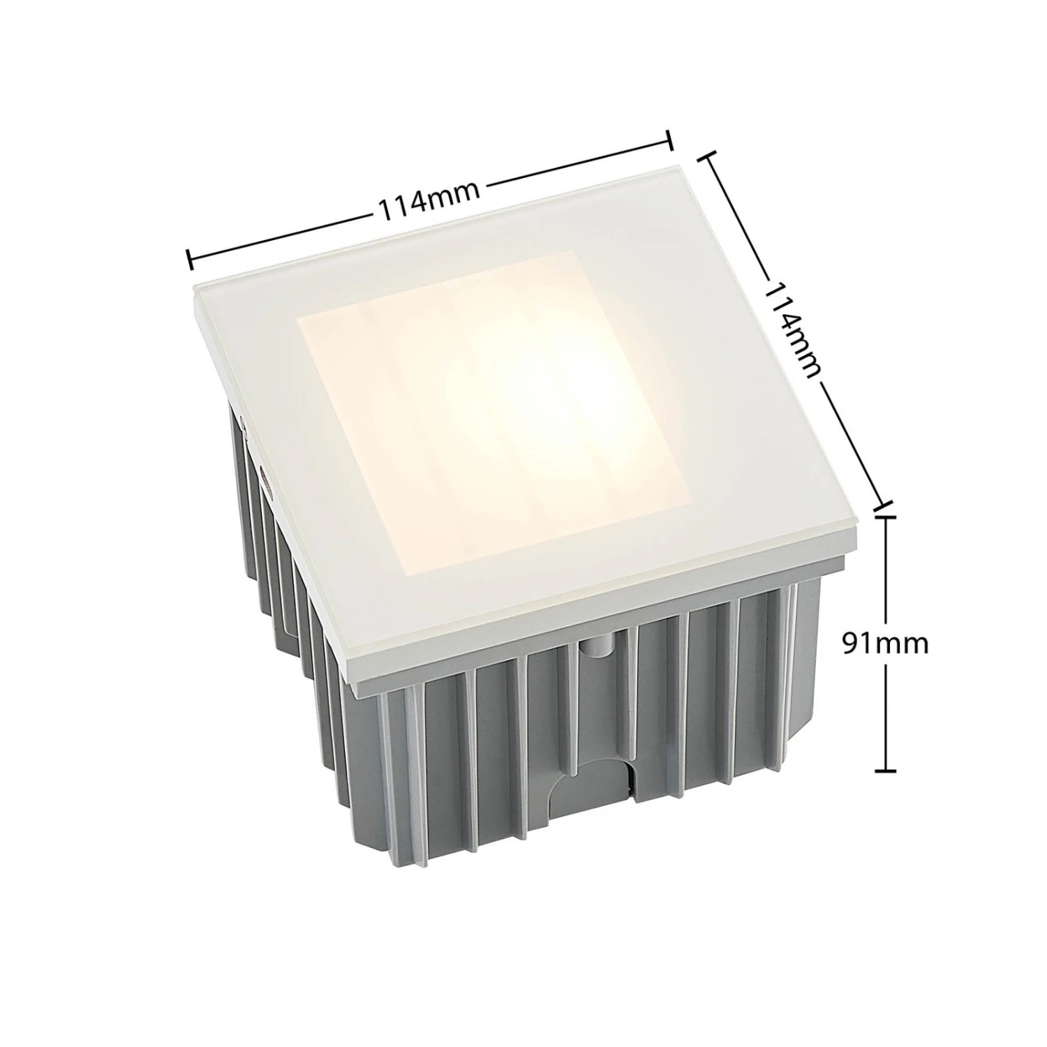 Arcchio Yariki LED-Wandeinbaulampe, Raster, Weiß 8 Arcchio Yariki LED-Wandeinbaulampe, Raster, Weiß – Bild 6