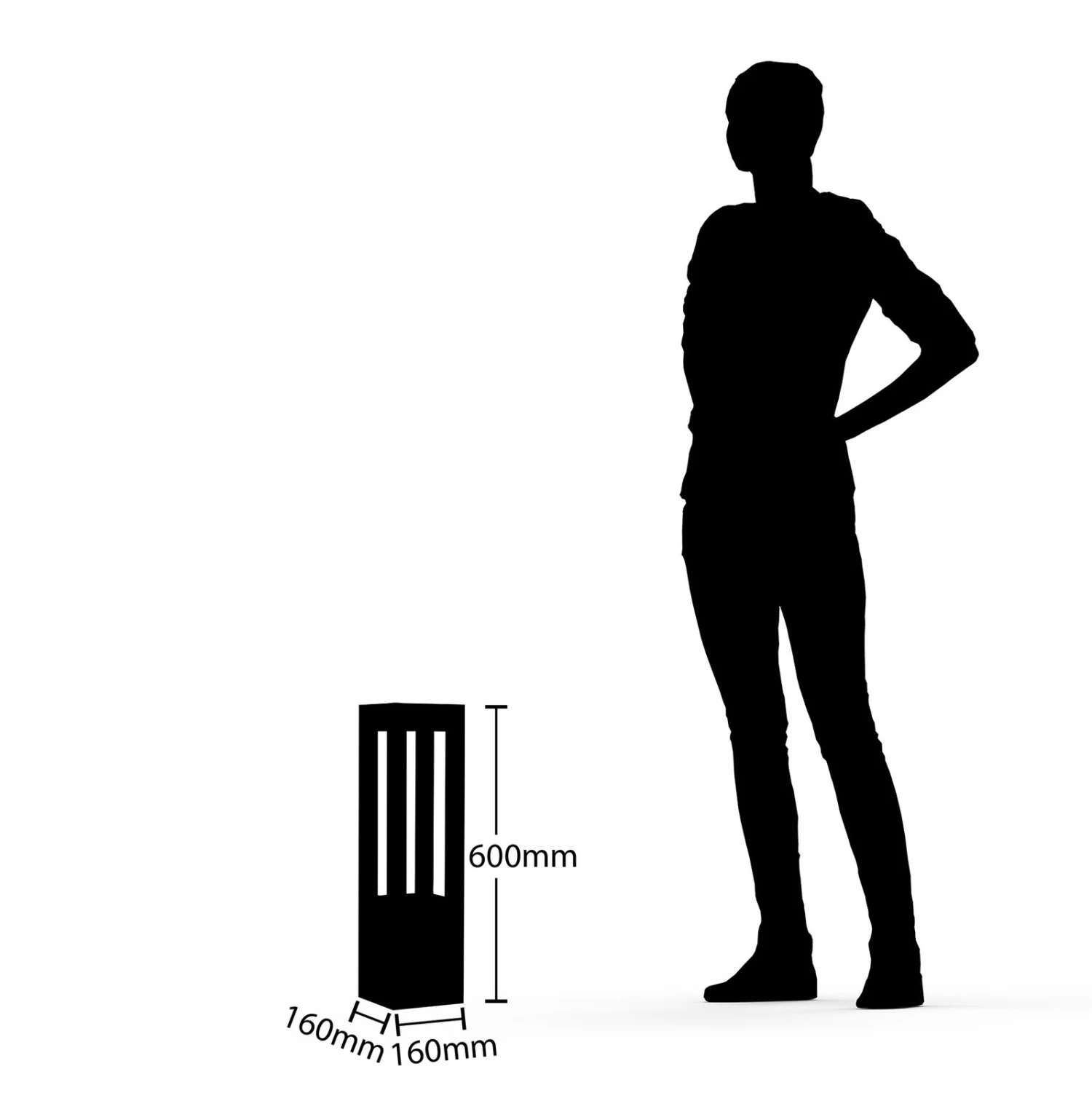 Arcchio Lienna LED-Pollerleuchte, Höhe 60 Cm 8 Arcchio Lienna LED-Pollerleuchte, Höhe 60 Cm – Bild 6