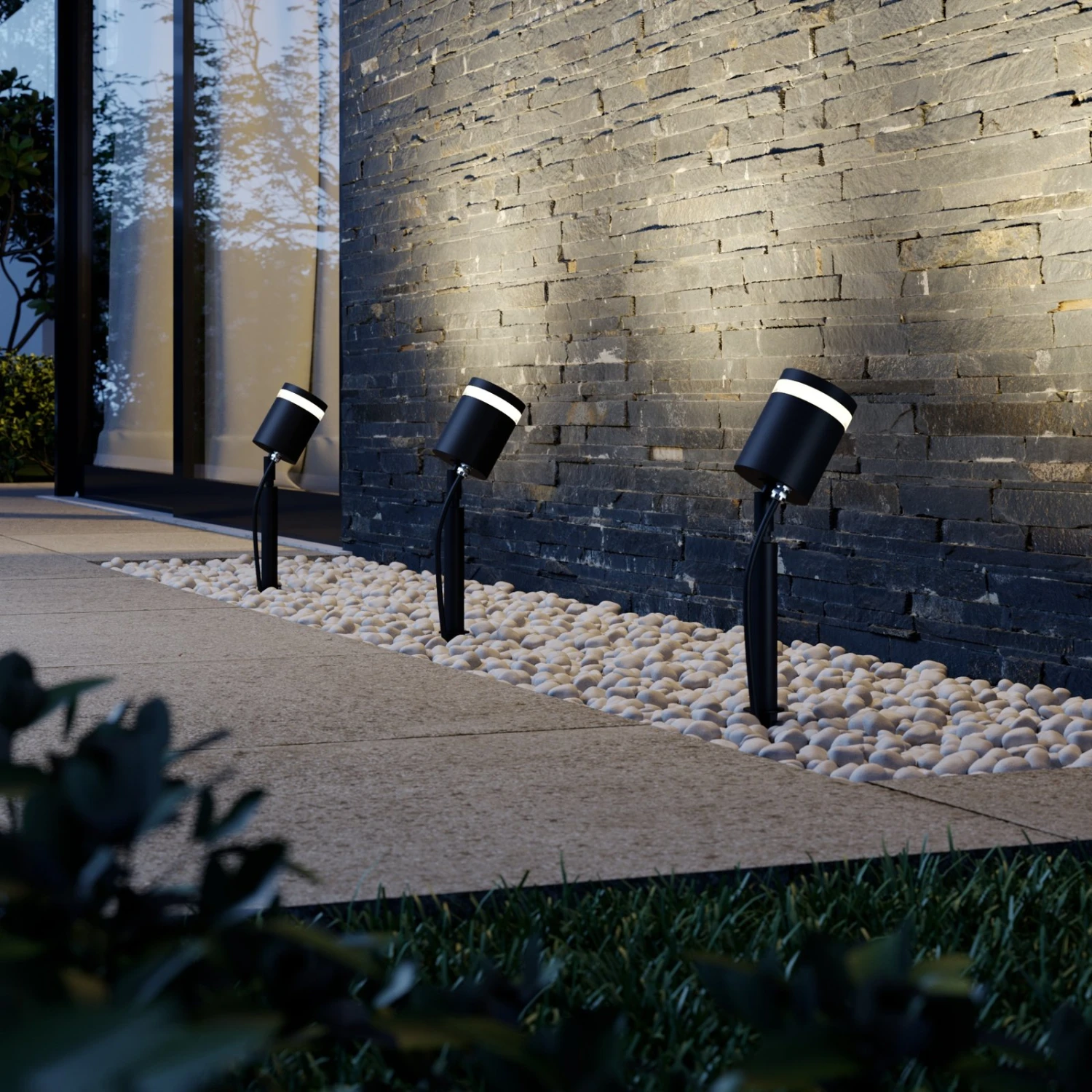 Lindby Margrit Erdspießstrahler, Dunkelgrau 4 Lindby Margrit Erdspießstrahler, Dunkelgrau – Bild 2