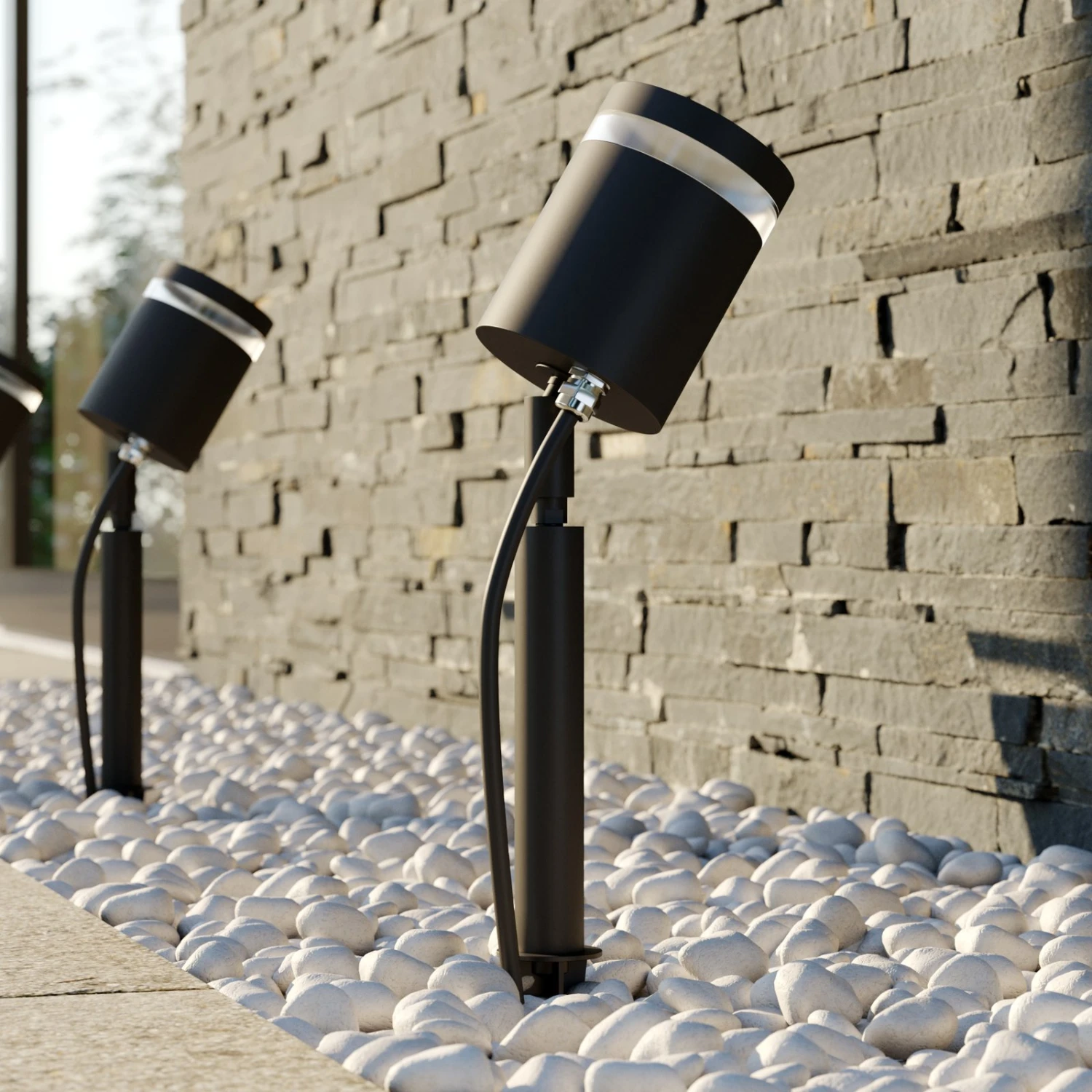 Lindby Margrit Erdspießstrahler, Dunkelgrau 11 Lindby Margrit Erdspießstrahler, Dunkelgrau – Bild 9