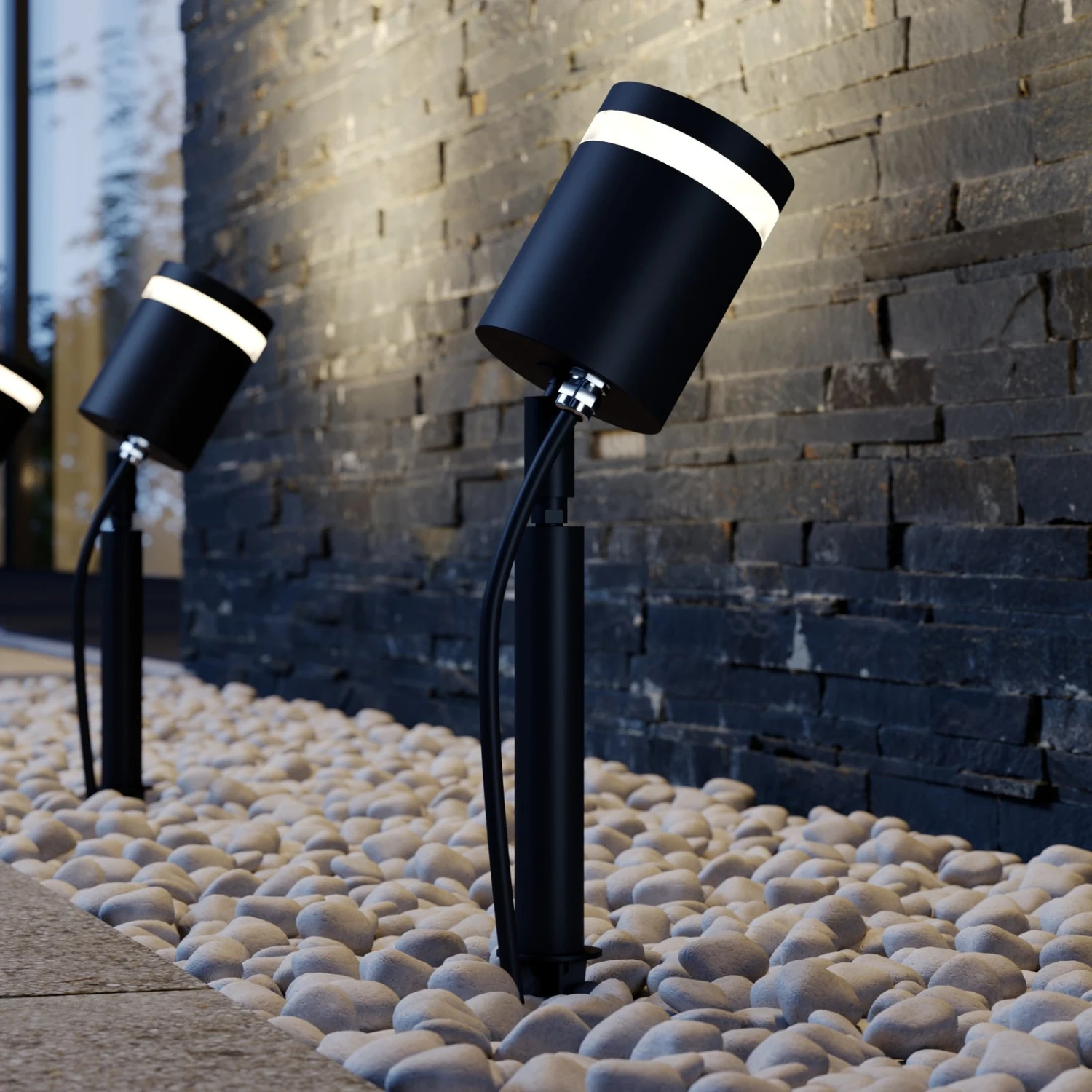 Lindby Margrit Erdspießstrahler, Dunkelgrau 3 Lindby Margrit Erdspießstrahler, Dunkelgrau