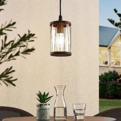 Lindby Yonan Pendellampe Für Außen, E27 12 Lindby Yonan Pendellampe Für Außen, E27 -Heimbeleuchtung 9977054 1